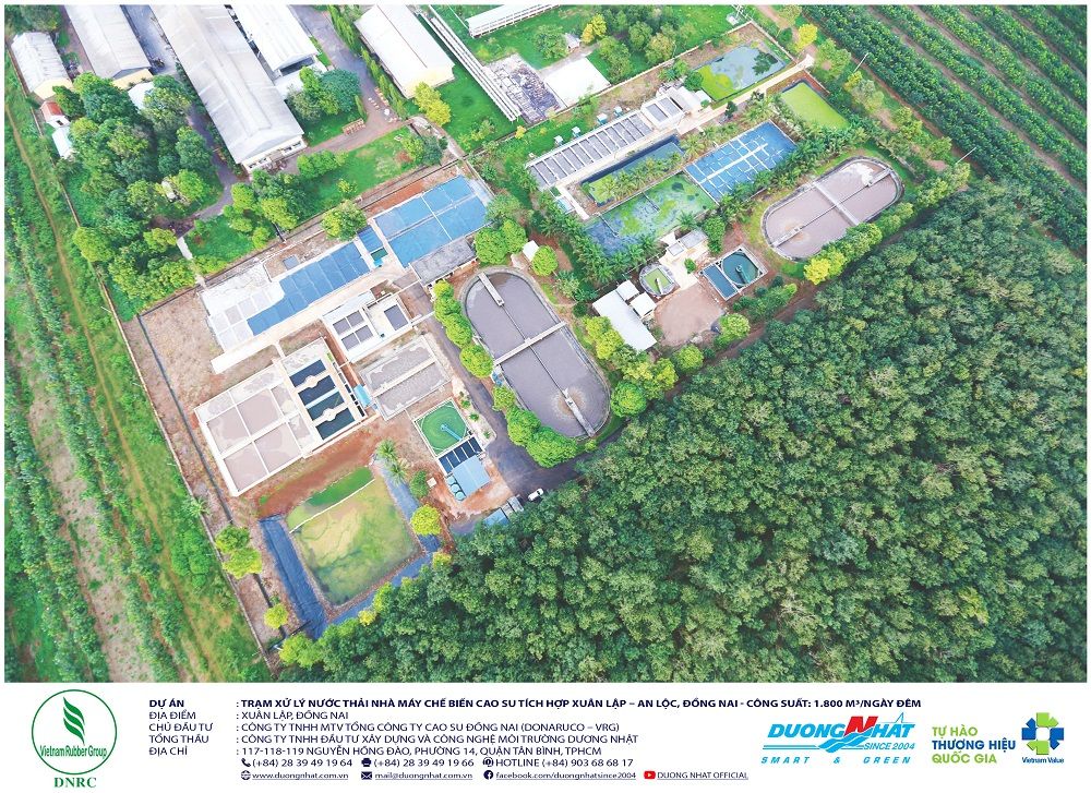 tram-xu-ly-nuoc-thai-cao-su-Xuan lap Trạm xử lý nước thải tích hợp Nhà máy chế biến cao su Xuân Lập và An Lộc
