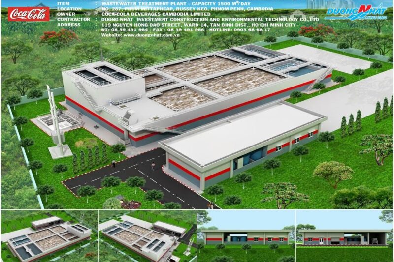 Trạm xử lý nước thải Nhà máy Coca – Cola tại Campuchia