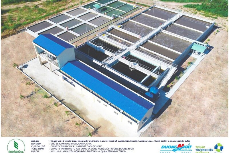 Trạm xử lý nước thải Nhà máy chế biến cao su Chư Sê Kampong Thom