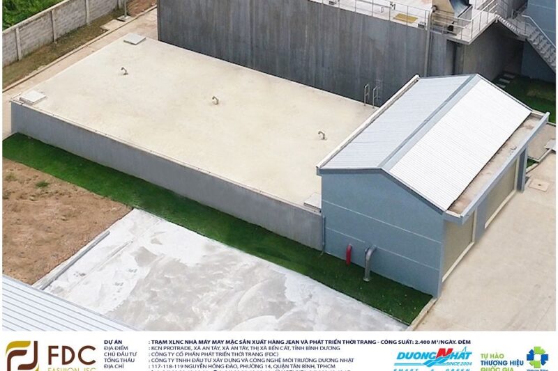 Trạm xử lý nước cấp cho Nhà máy may mặc sản xuất hàng Jeans