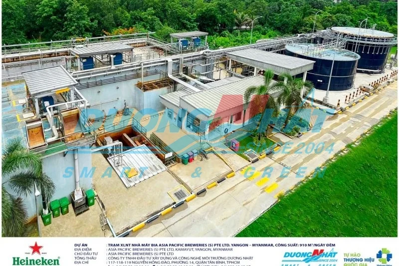 Hệ thống xử lý nước thải nhà máy bia asia pacific breweris