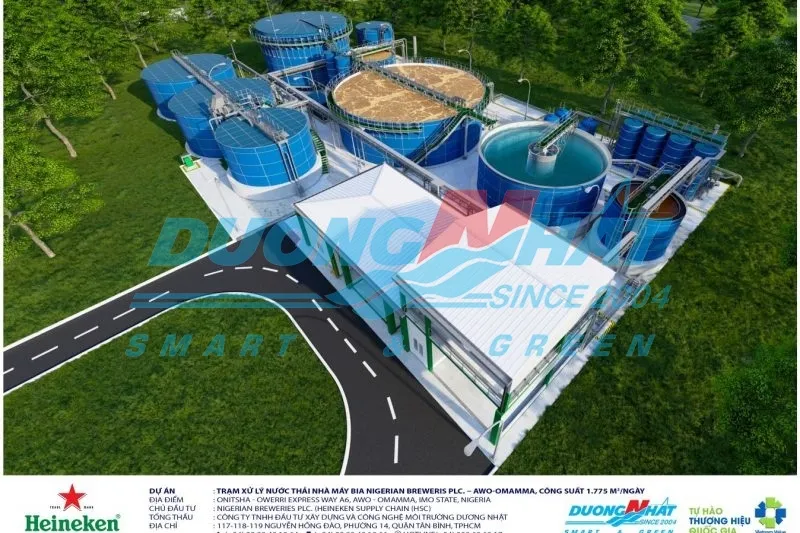 Xử lý nước thải nhà máy bia nigieria breweries plc awo