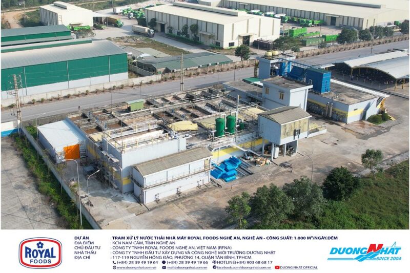 Trạm xử lý nước thải Nhà máy Royal Foods Nghệ An