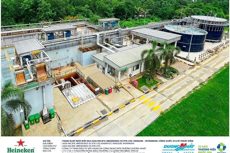Nhà máy xử lý nước thải bia heineken myanmar