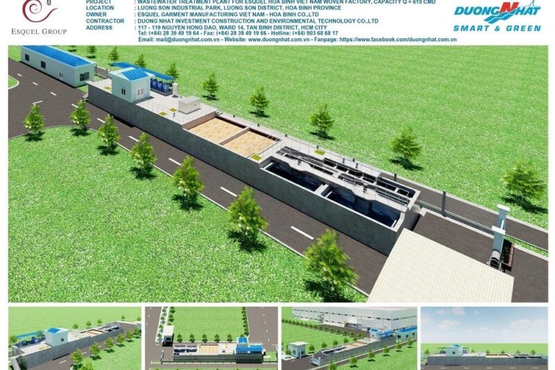 Xử lý nước thải Esquel Hoa Binh