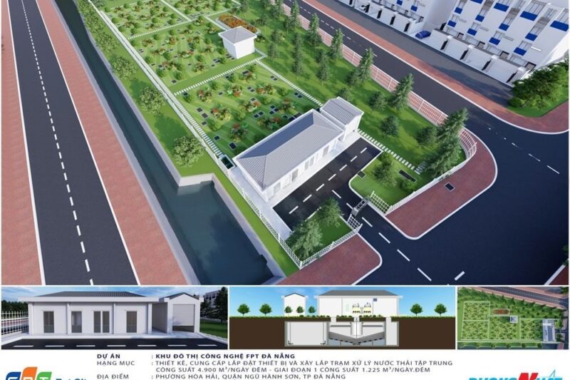Hệ thống xử lý nước thải Dự án Khu đô thị Công nghệ FPT Đà Nẵng