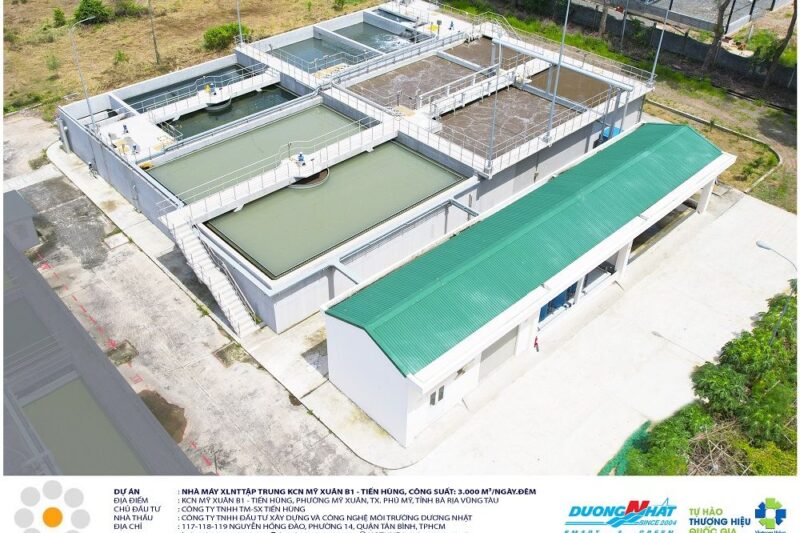 Trạm xử lý nước thải mỹ xuân b1 tiến hùng