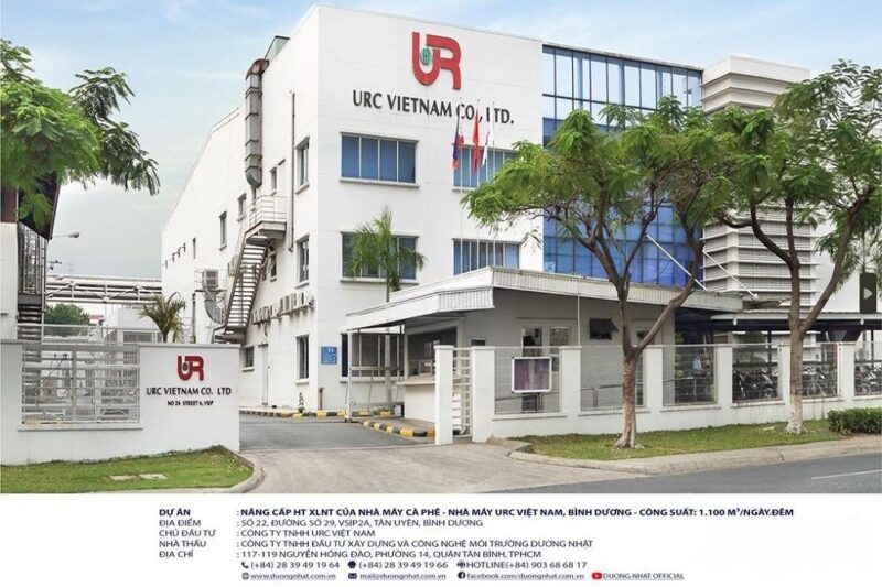 trạm xử lý nước thải cà phê urc 1