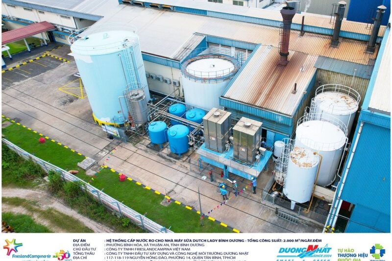 Hệ thống cấp nước RO cho Nhà máy sữa Dutch Lady Bình Dương