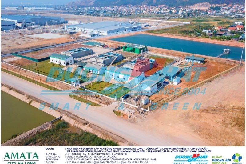 NHÀ MÁY XỬ LÝ NƯỚC CẤP KHU CÔNG NGHIỆP SÔNG KHOAI - AMATA HẠ LONG