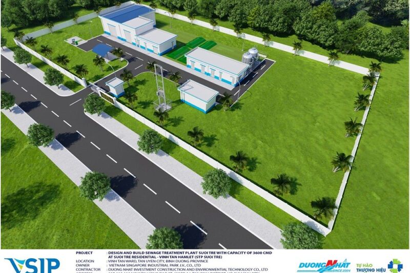 Trạm xử lý nước thải sinh hoạt Suối Tre tại Khu dân cư Suối Tre