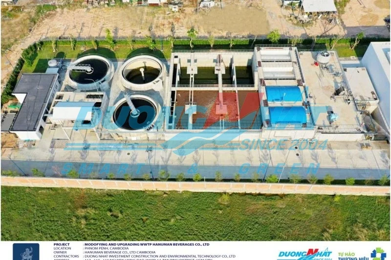 Xử lý nước thải ngành bia Hanuman Campuchia