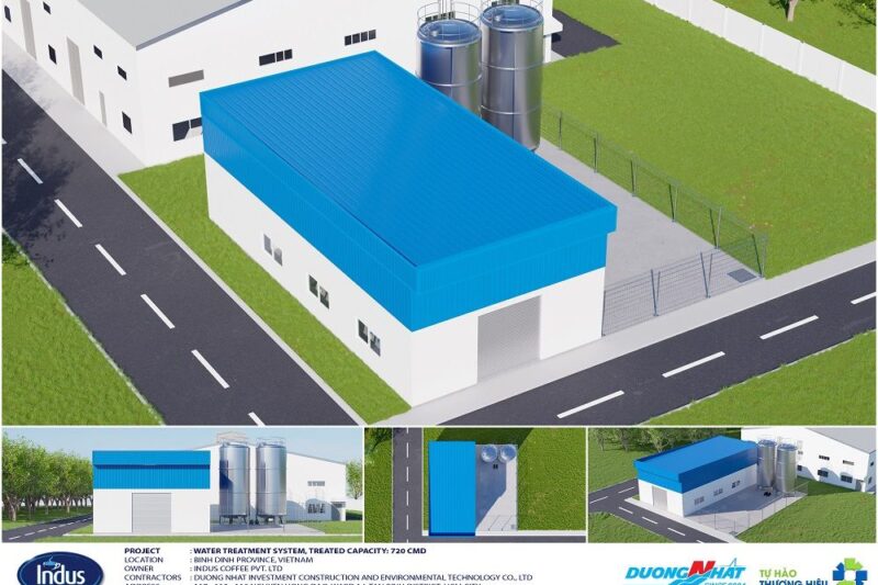 Hệ thống tái sử dụng nước thải Nhà máy chế biến cà phê Indus