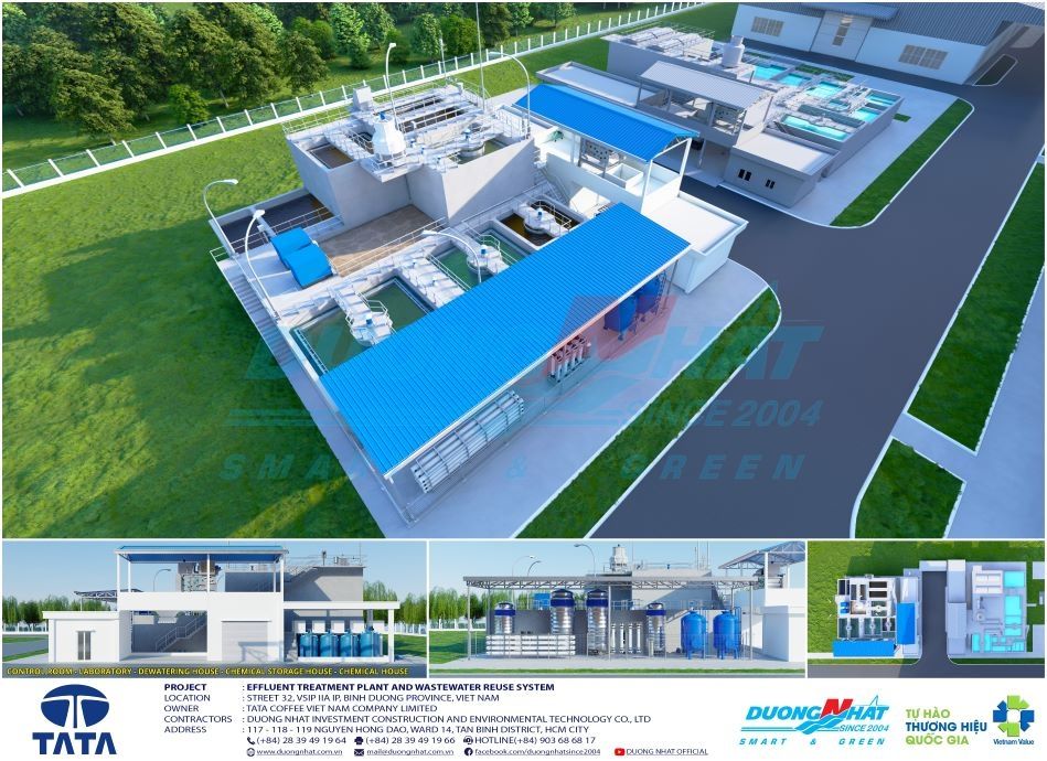 Trạm xử lý nước thải Nhà máy chế biến cà phê TaTa