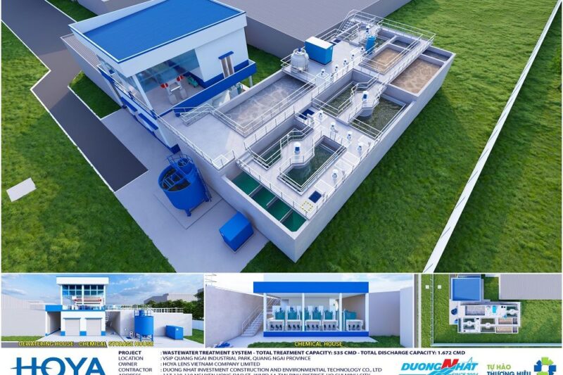 Trạm xử lý nước thải Nhà máy sản xuất tròng mắt kính