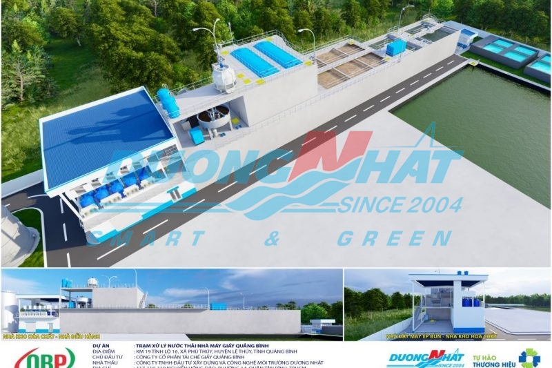 Trạm xử lý nước thải Nhà máy Giấy Quảng Bình, Giai đoạn 1, Quảng Bình, Vietnam