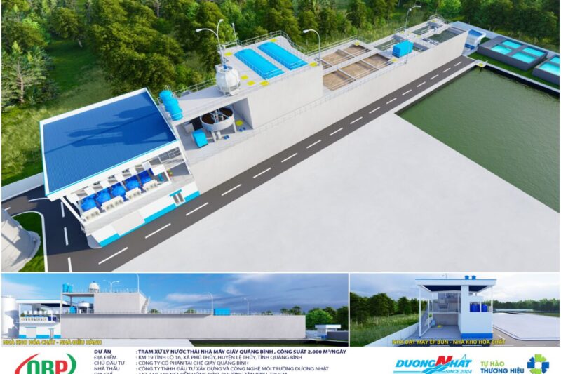 Trạm xử lý nước thải nahf máy giấy quảng bình