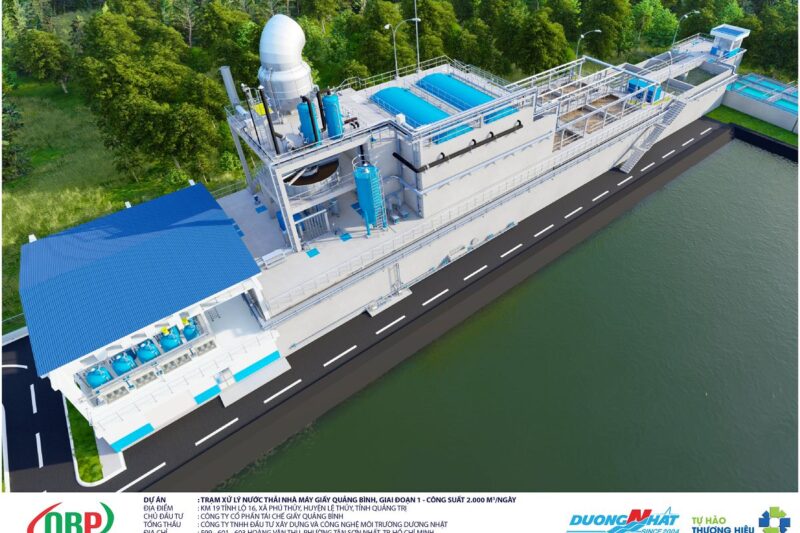 Xử lý nước thải nhà máy giấy quảng bình