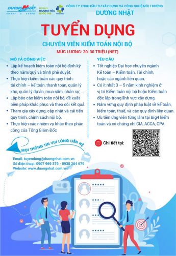 chuyên viên kiểm toán nội bộ