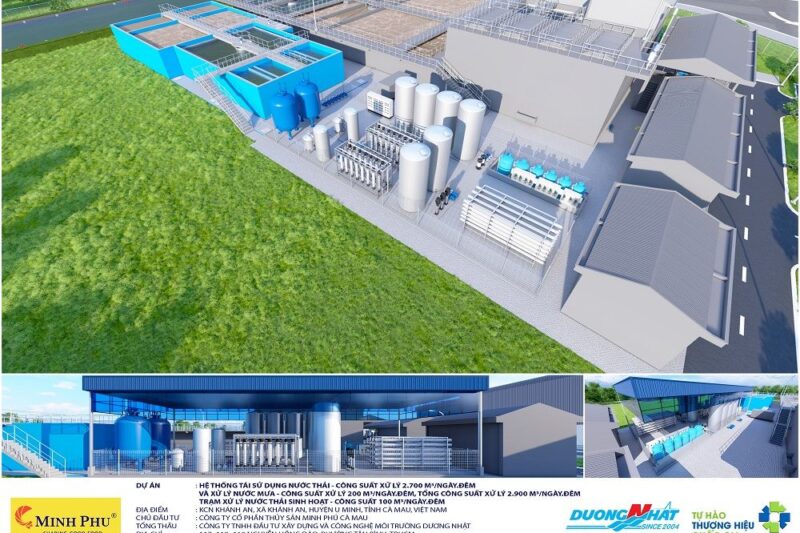 tái sử dụng nước thải Nhà máy xử lý nước thải tập trung KCN Khánh An