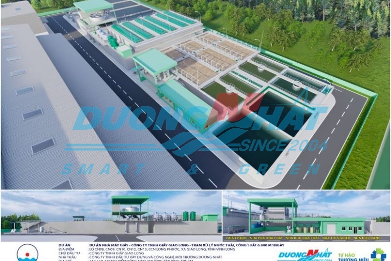 Trạm xử lý nước thải Nhà máy Giấy Giao Long (Nhà máy 3), Bến Tre