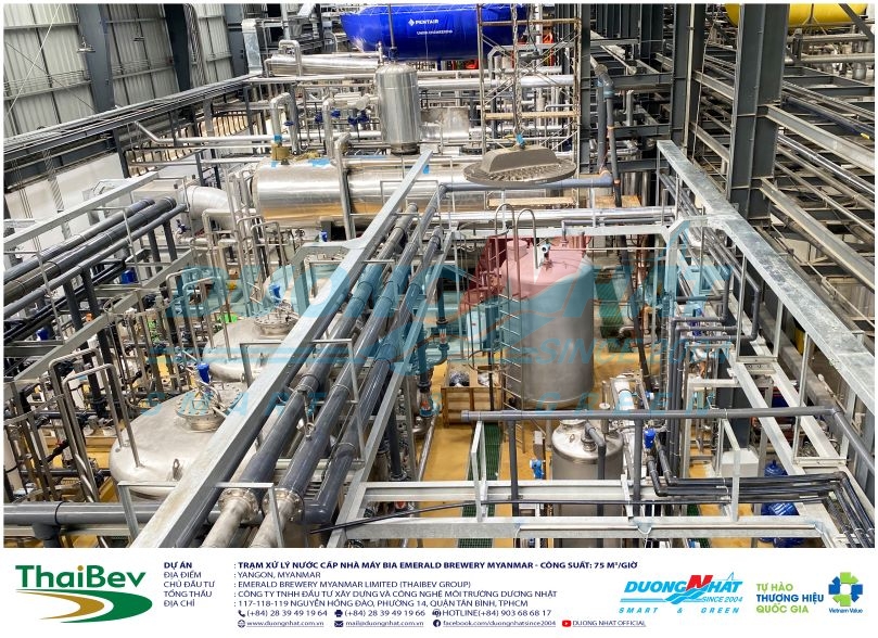 Hệ thống xử lý nước cấp thaibev