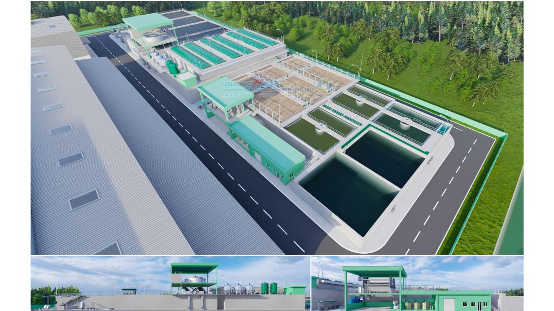 Trạm xử lý nước thải nhà máy giấy giao long 3