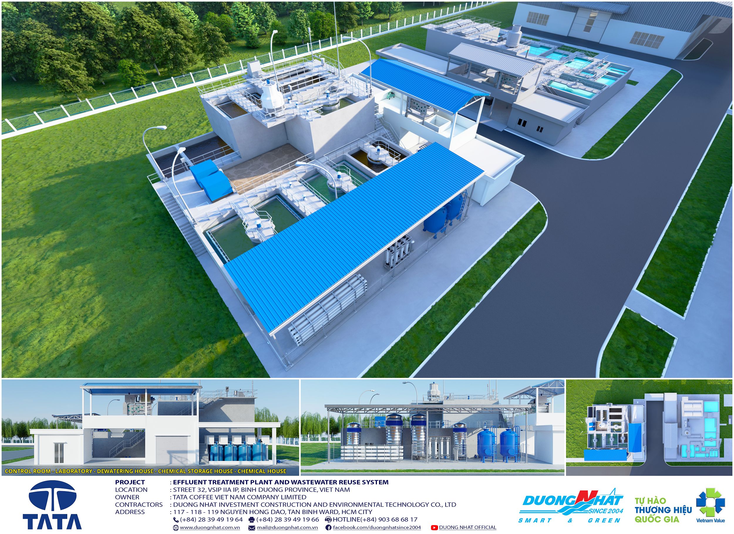 Trạm xử lý nước thải Nhà máy cà phê TaTa, giai đoạn 2