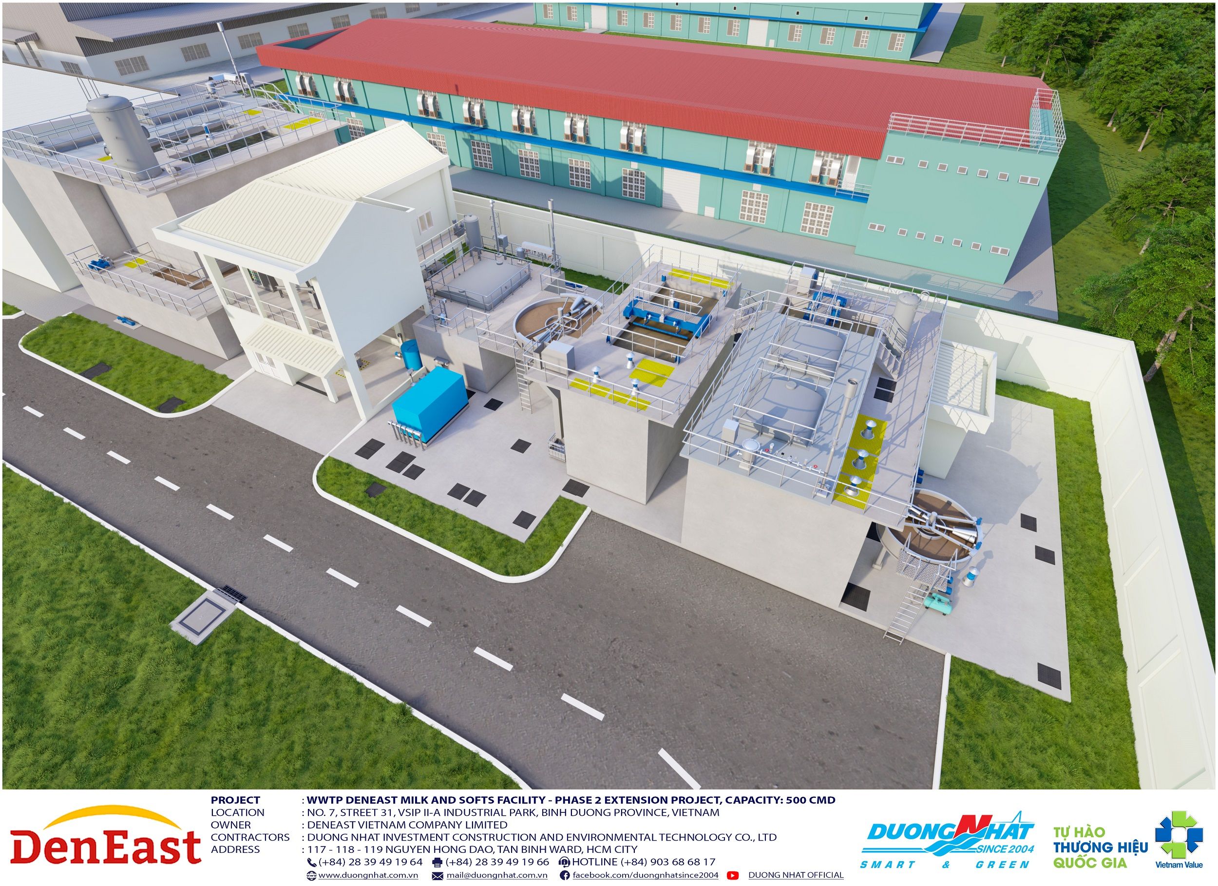 Trạm xử lý nước thải Nhà máy DenEast