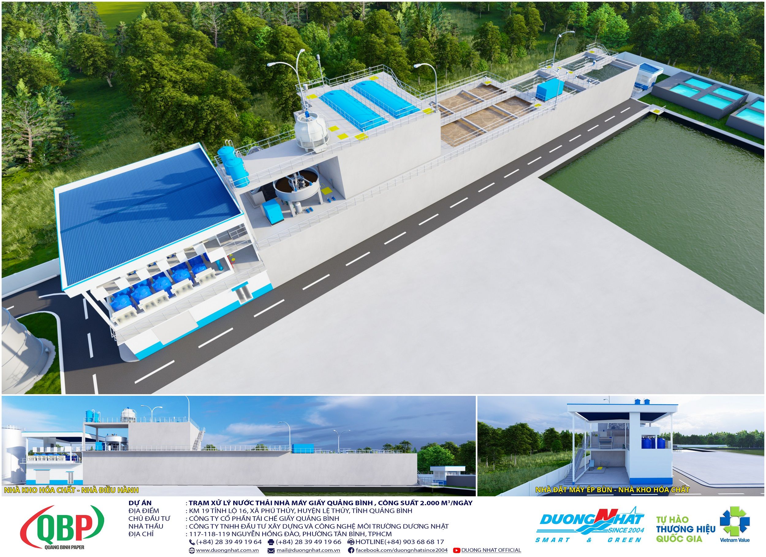 Trạm xử lý nước thải Nhà máy Giấy Quảng Bình