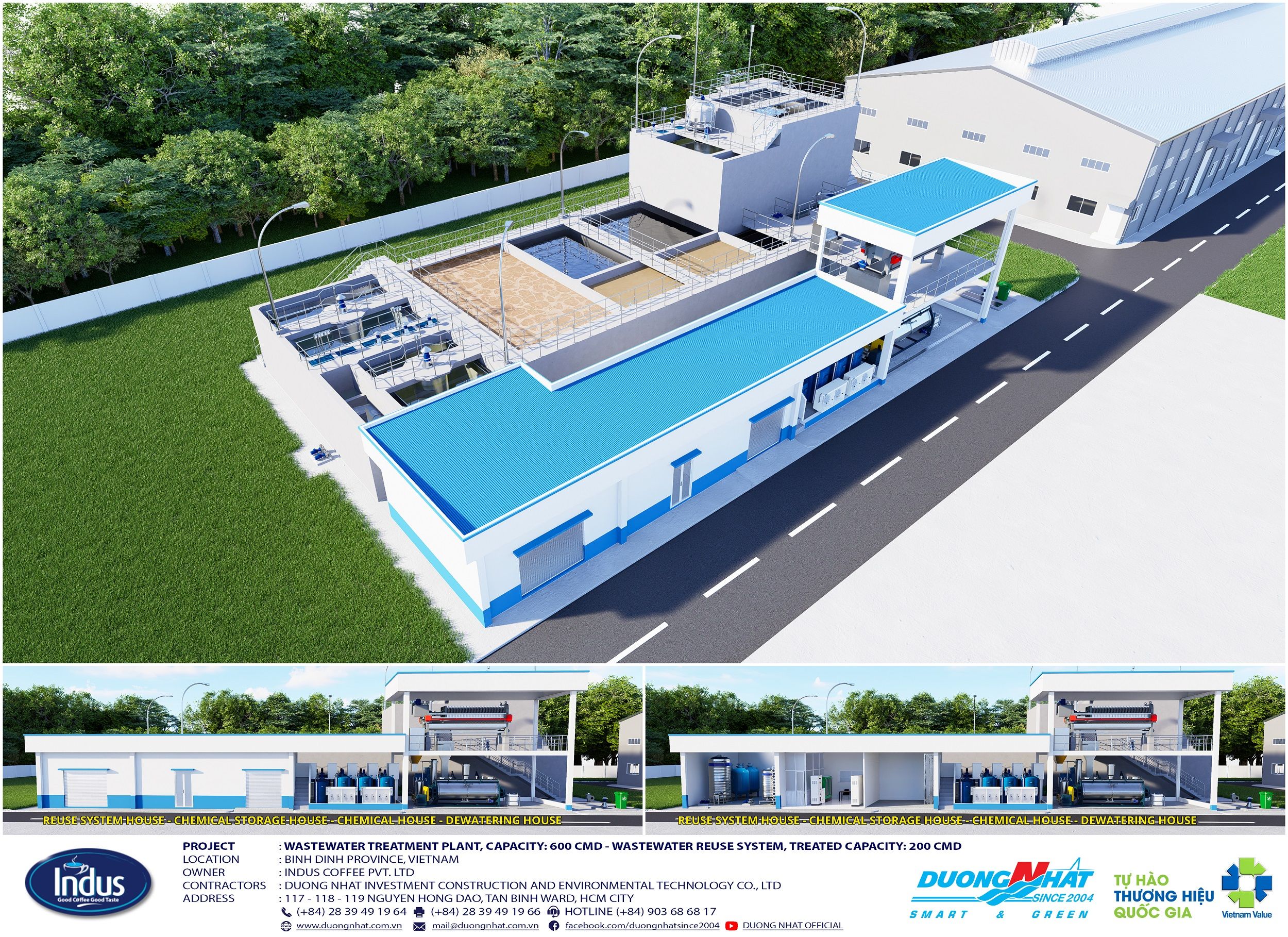 Trạm xử lý nước thải, Trạm xử lý nước cấp indus