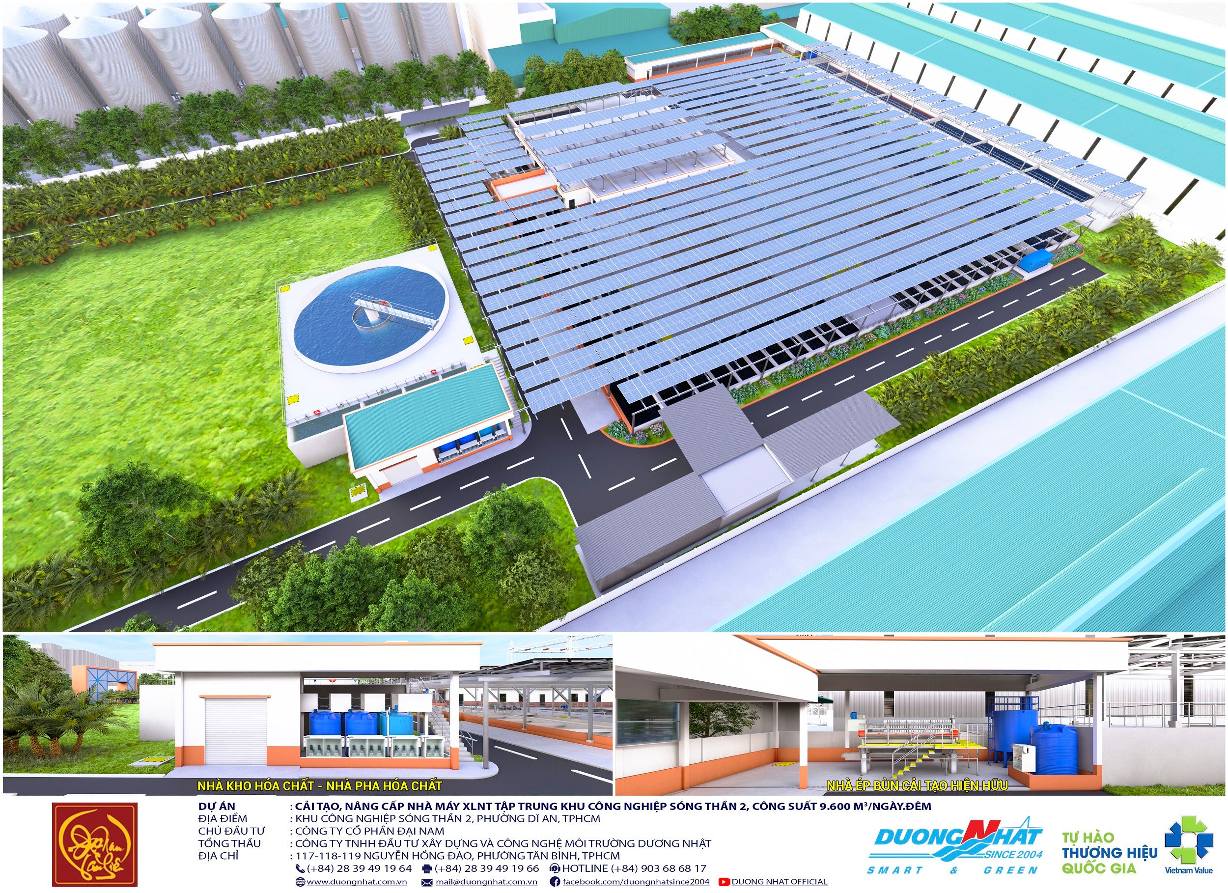 Nhà máy xử lý nước thải tập trung KCN Sóng Thần 2