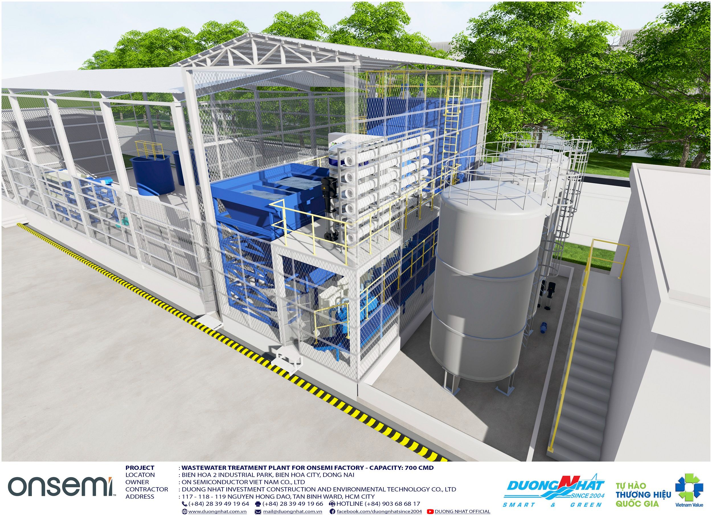 Trạm xử lý nước thải cho Nhà máy Onsemi