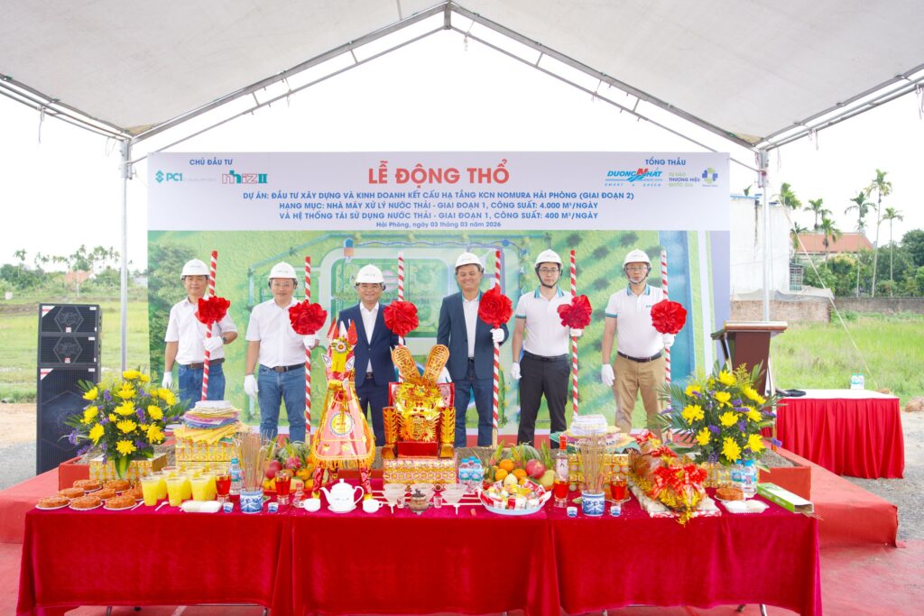 Lễ Động Thổ Nhà Máy Xử Lý Nước Thải Nomura