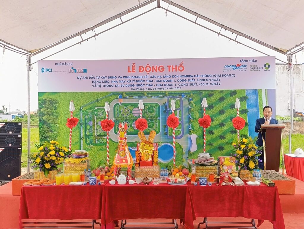 Lễ Động Thổ Nhà Máy Xử Lý Nước Thải Nomura