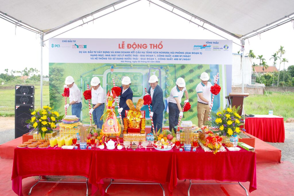 Lễ Động Thổ Nhà Máy Xử Lý Nước Thải Nomura