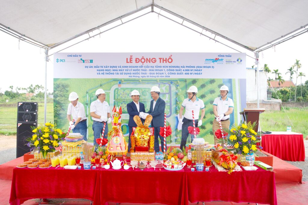 Lễ Động Thổ Nhà Máy Xử Lý Nước Thải Nomura