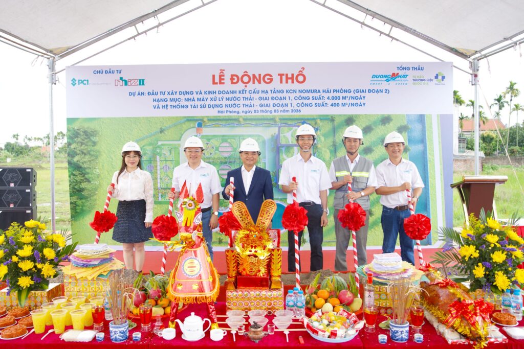 Lễ Động Thổ Nhà Máy Xử Lý Nước Thải Nomura