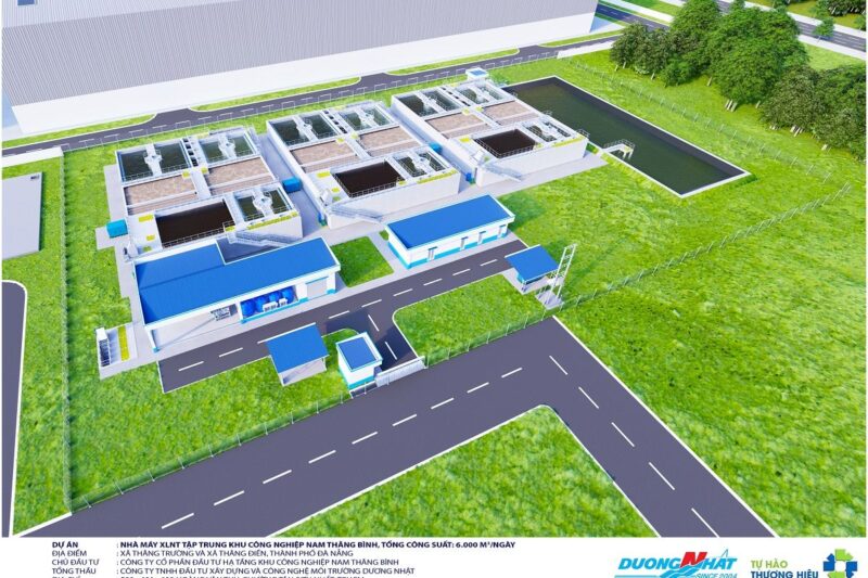 Nhà máy xử lý nước thải KCN Nam Thăng Bình