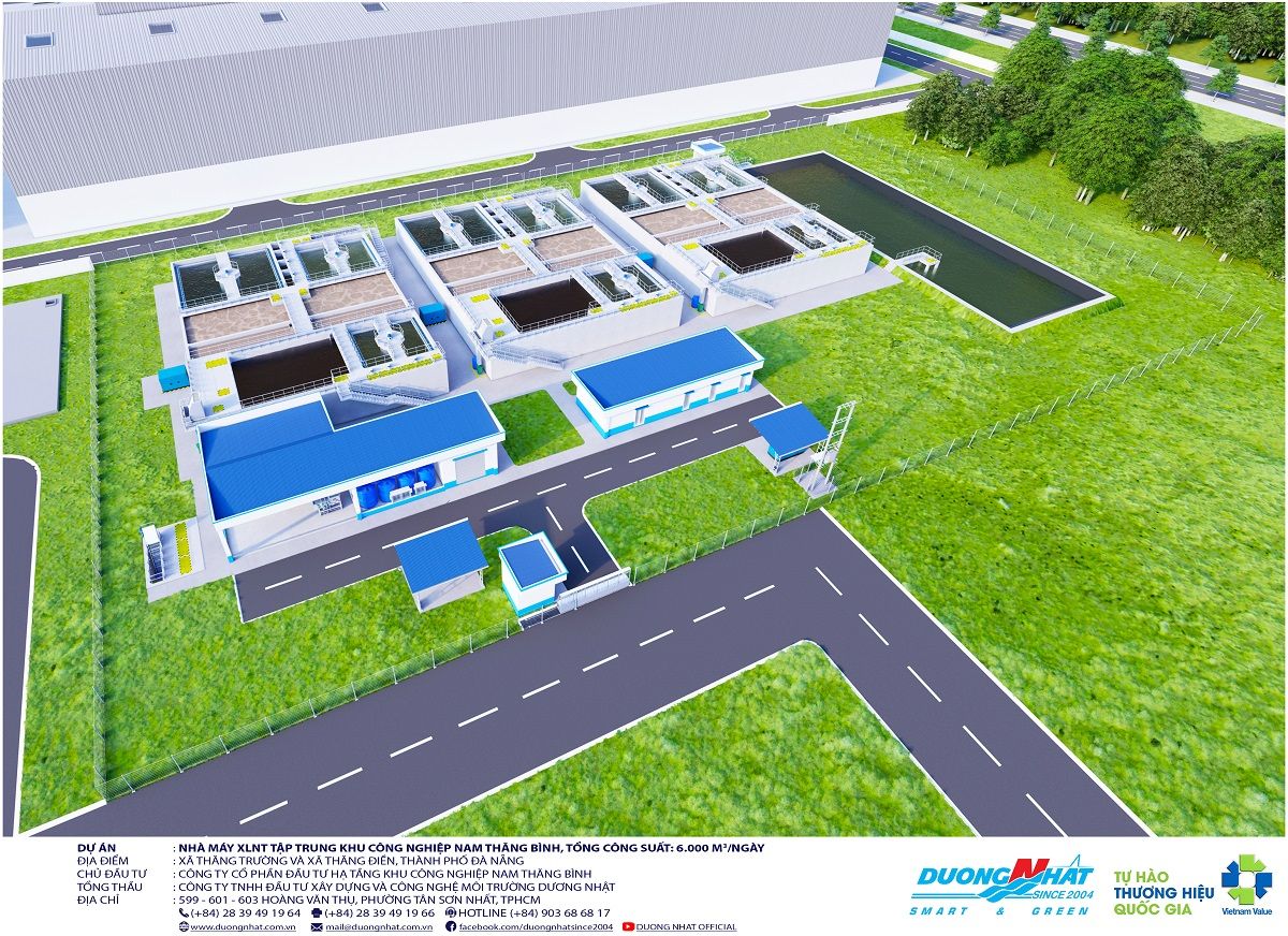 Nhà máy xử lý nước thải KCN Nam Thăng Bình