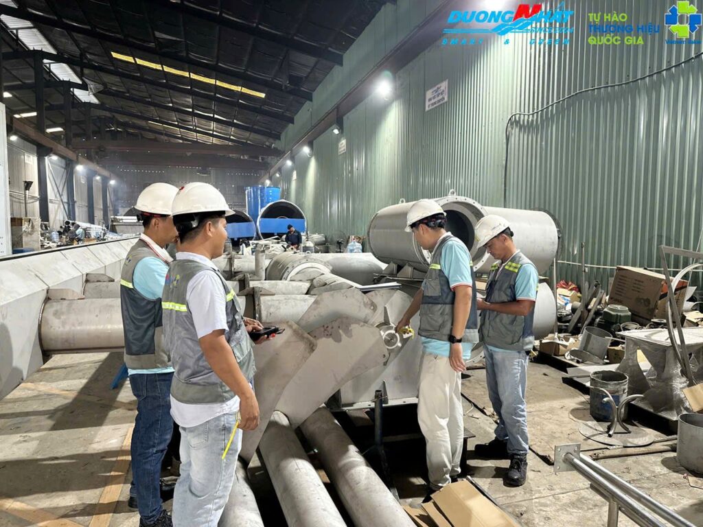 Kiểm soát chất lượng nhà máy cơ khí Dương Nhật
