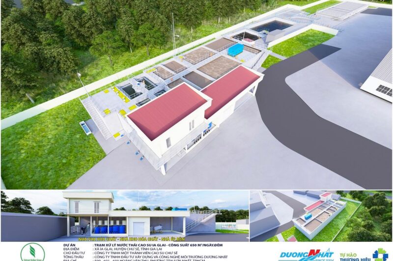 Trạm xử lý nước thải cao su Chư Sê