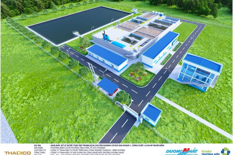 Trạm xử lý nước thải KCN chuyên ngành cơ khí